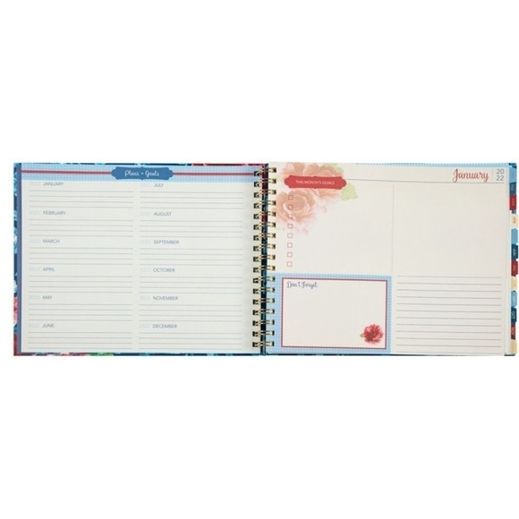 The Pioneer Woman Heritage Floral 12-Month Weekly Planner, Jan 2022-Dec 2022 - Picture 4 of 9
